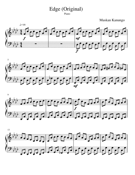 Edge Sheet Music