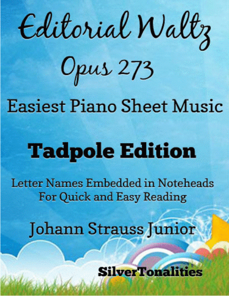 Editorial Waltz Opus 273 Easiest Piano Sheet Music Tadpole Edition Sheet Music