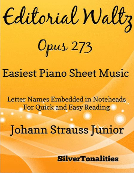 Free Sheet Music Editorial Waltz Opus 273 Easiest Piano Sheet Music