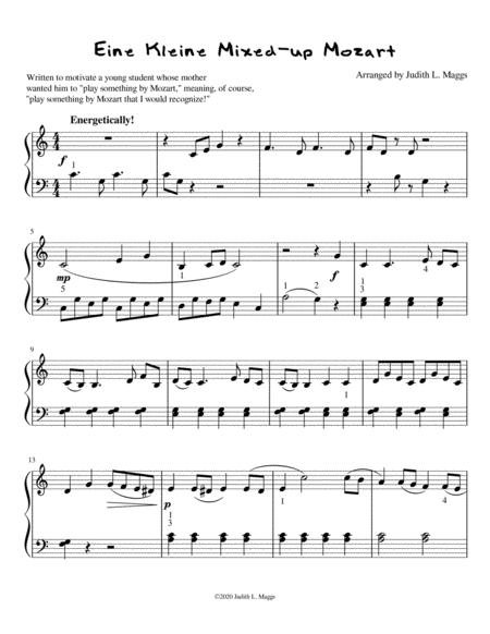 Free Sheet Music Eine Kleine Mixed Up Mozart