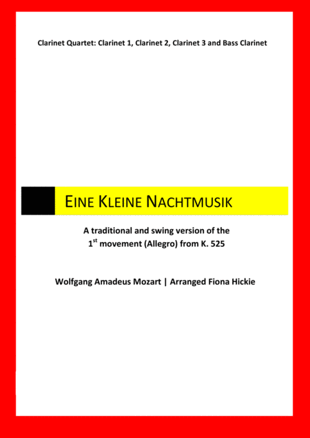 Eine Kleine Nachtmusik Allegro Sheet Music