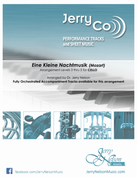 Free Sheet Music Eine Kleine Nachtmusik Arrangements Level 3 5 For Cello Written Acc