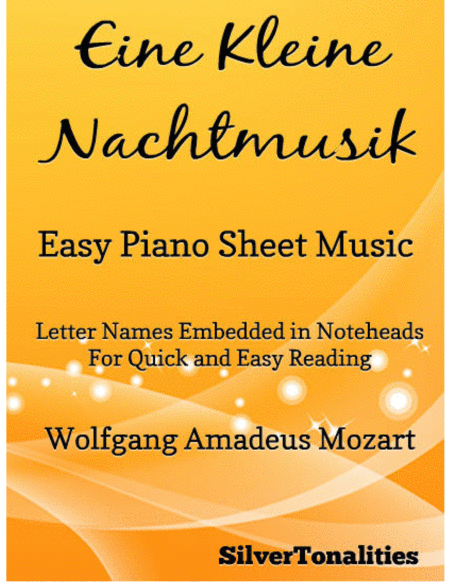 Eine Kleine Nachtmusik Easy Piano Sheet Music Sheet Music