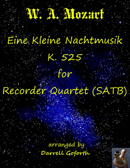 Eine Kleine Nachtmusik For Recorder Quartet Sheet Music