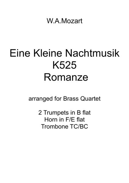 Eine Kleine Nachtmusik Romanze Sheet Music