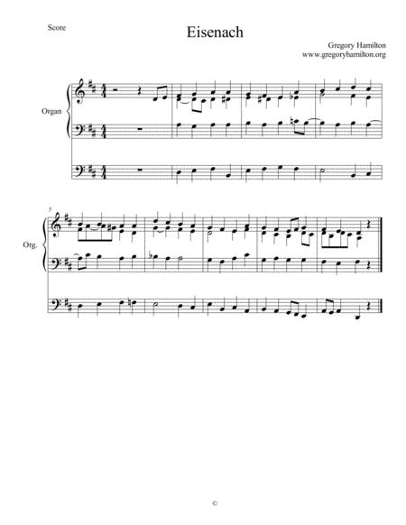 Eisenach Alternate Harmonization Sheet Music