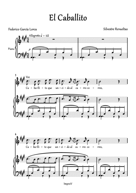 El Caballito Sheet Music