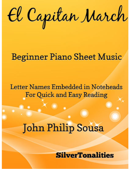 El Capitan March Beginner Piano Sheet Music Sheet Music