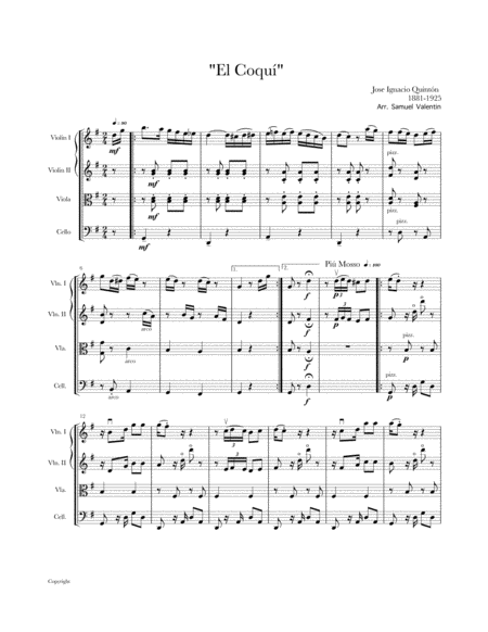 El Coqu Sheet Music