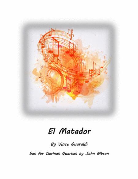 El Matador Vince Guaraldi Set For Clarinet Quartet Sheet Music