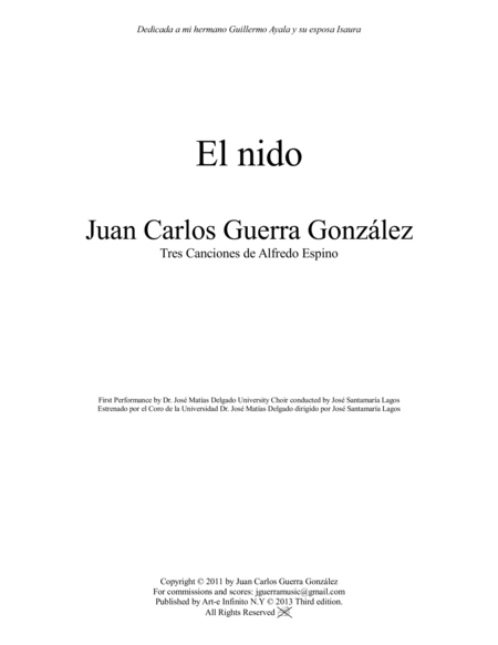 Free Sheet Music El Nido