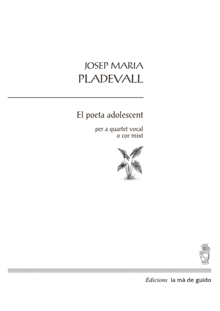 El Poeta Adolescent Sheet Music