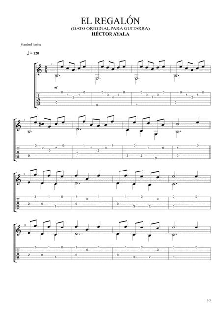 El Regaln Sheet Music