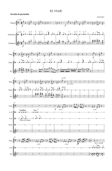 Free Sheet Music El Viaje