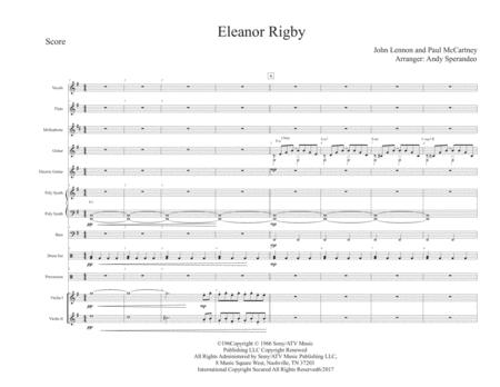 Free Sheet Music Eleanor Rigby Full Band Score