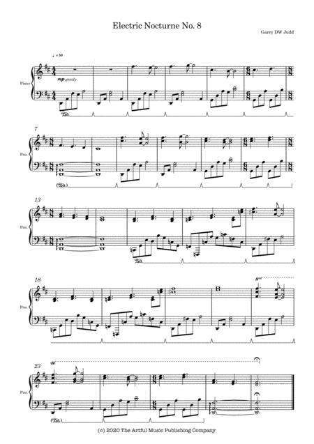 Free Sheet Music Electric Nocturne No 8