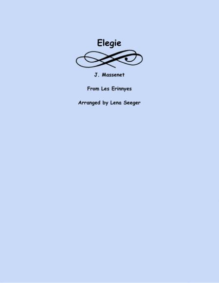 Elegie From Les Erinnyes Violin And Piano Sheet Music