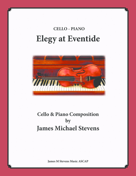 Free Sheet Music Elegy At Eventide Cello And Piano