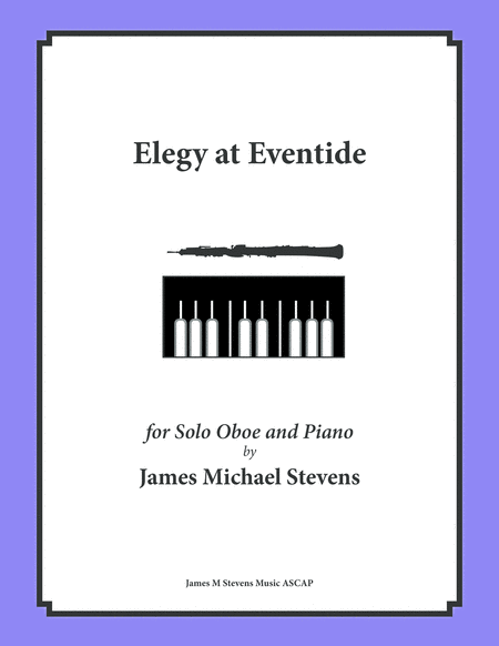 Elegy At Eventide Oboe And Piano Sheet Music