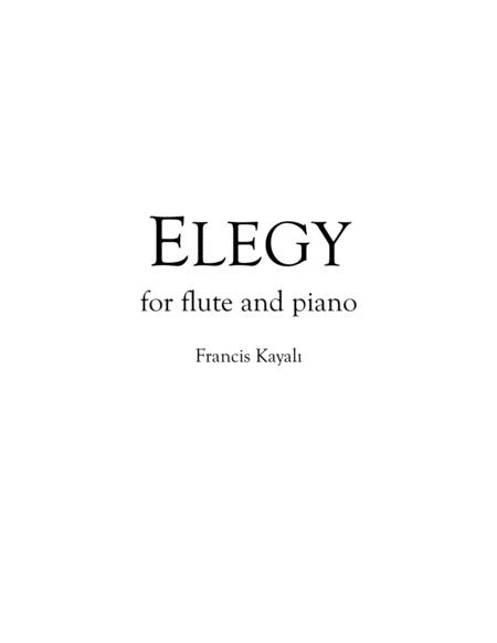 Free Sheet Music Elegy For Flute And Piano