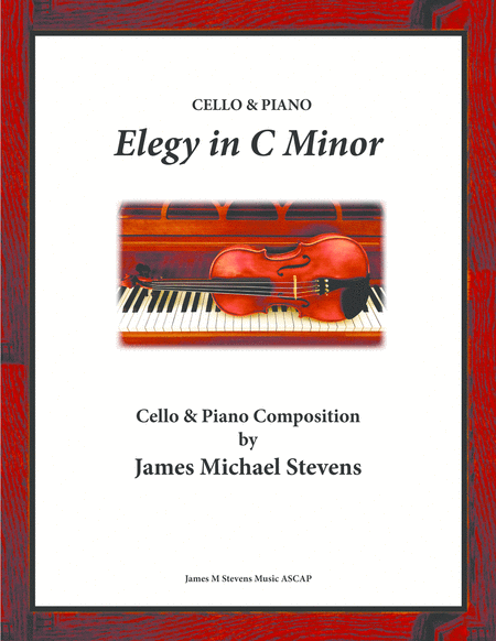 Free Sheet Music Elegy In C Minor Reflective Cello Piano