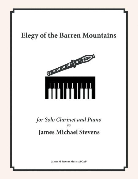 Elegy Of The Barren Mountains Clarinet Piano Sheet Music