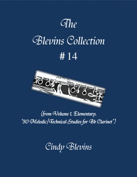 Free Sheet Music Elementary Clarinet Study 14 From The Blevins Collection Melodic Technical Studies For Bb Clarinet