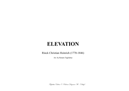 Elevazione C H Rinck For Organ Sheet Music