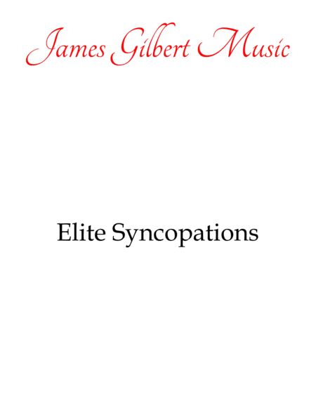 Free Sheet Music Elite Syncopations Joplin