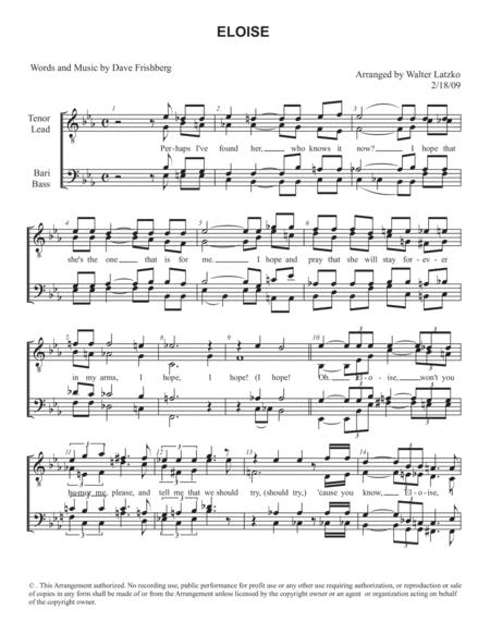 Eloise Sheet Music