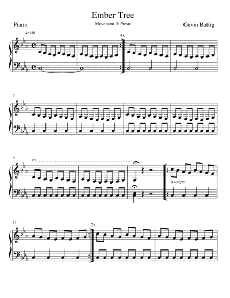 Ember Tree Movement 3 Sheet Music