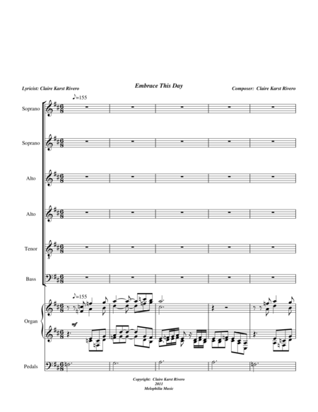 Embrace This Day Sheet Music