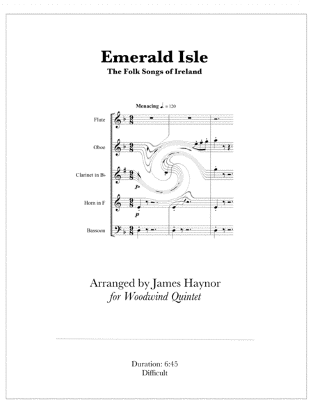 Emerald Isle The Folk Songs Of Ireland For Woodwind Quintet Sheet Music