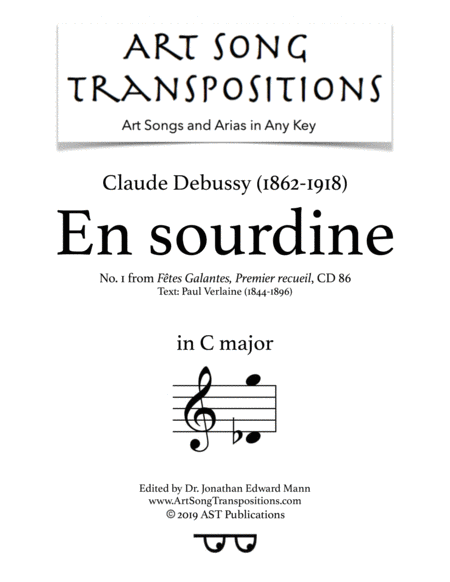 Free Sheet Music En Sourdine C Major