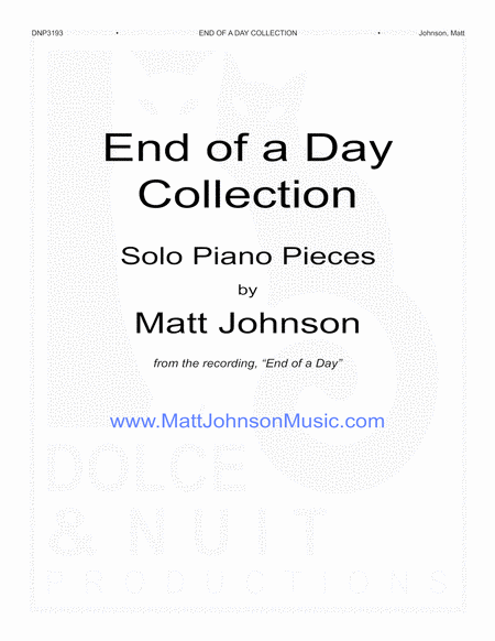 End Of A Day Collection Sheet Music