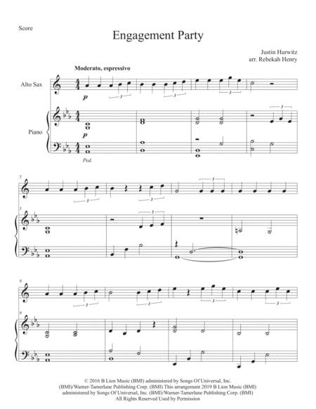 Engagement Party Alto Sax And Piano Sheet Music