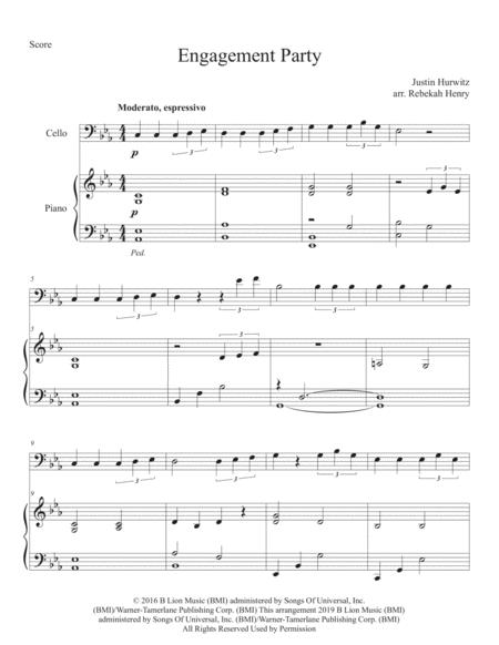 Free Sheet Music Engagement Party Cello And Piano