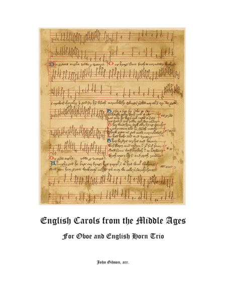 English Carols From The Middle Ages Oboe And English Horn Trio Sheet Music