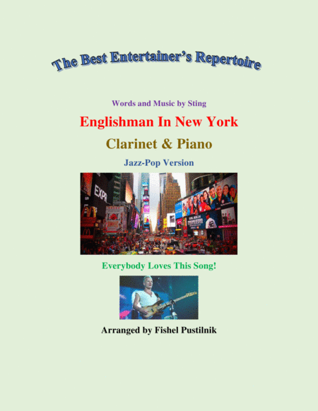Free Sheet Music Englishman In New York For Clarinet And Piano Video