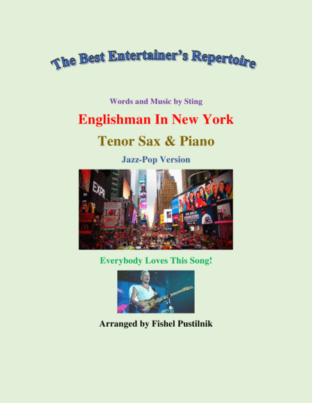 Englishman In New York For Tenor Sax And Piano Video Sheet Music