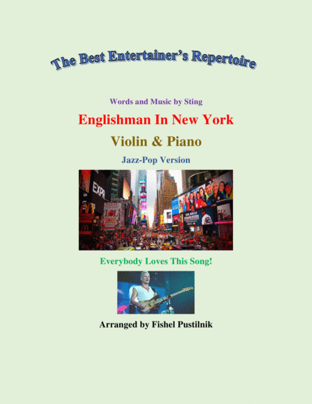 Englishman In New York For Violin And Piano Video Sheet Music