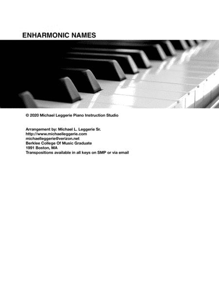 Enharmonic Note Names Sheet Music