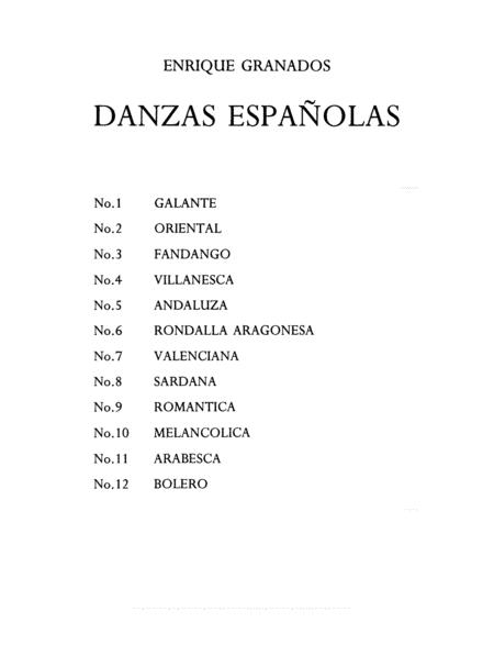 Enrique Granados Spanish Dance Op 5 No 1 To No 12 Full Complete Version Sheet Music