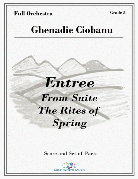 Entree From Suite The Rites Of Spring Sheet Music