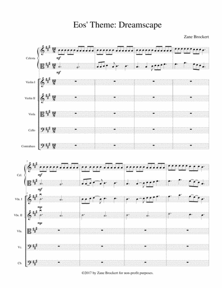 Eos Theme Dreamscape Sheet Music