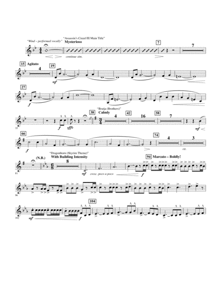 Epic Gaming Themes Bb Trumpet 2 Sheet Music