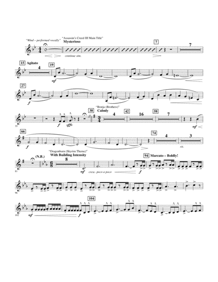 Epic Gaming Themes Bb Trumpet 3 Sheet Music