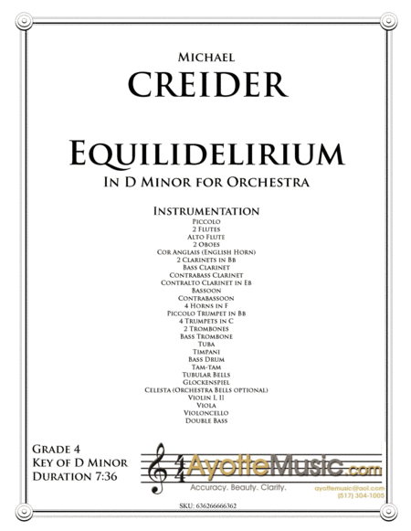 Equilidelirium In D Minor Sheet Music