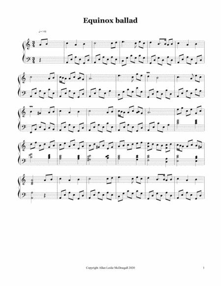 Equinox Ballad Sheet Music