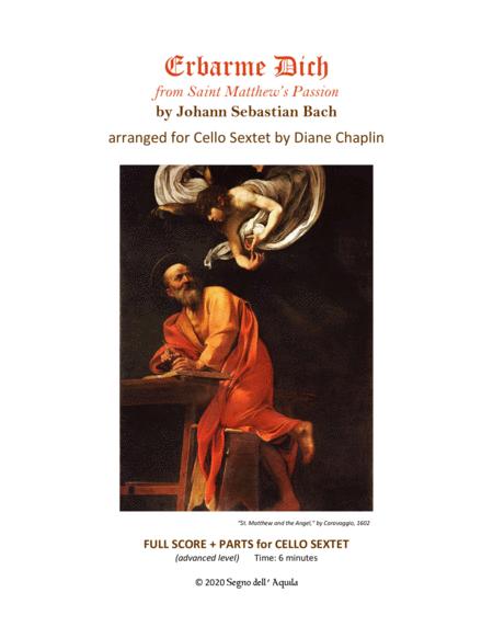 Free Sheet Music Erbarme Dich From St Matthew Passion For 6 Cellos